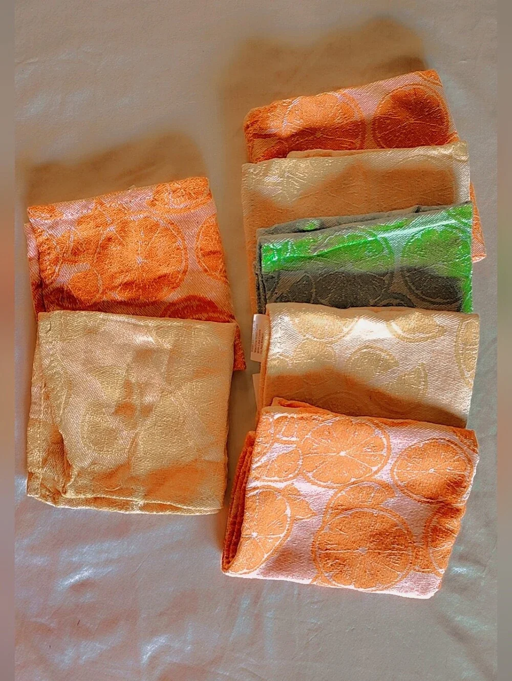🍋 NWT Gold Coast Citrus Mixed Linen Lot: 7 PC - 100% Cotton🍋